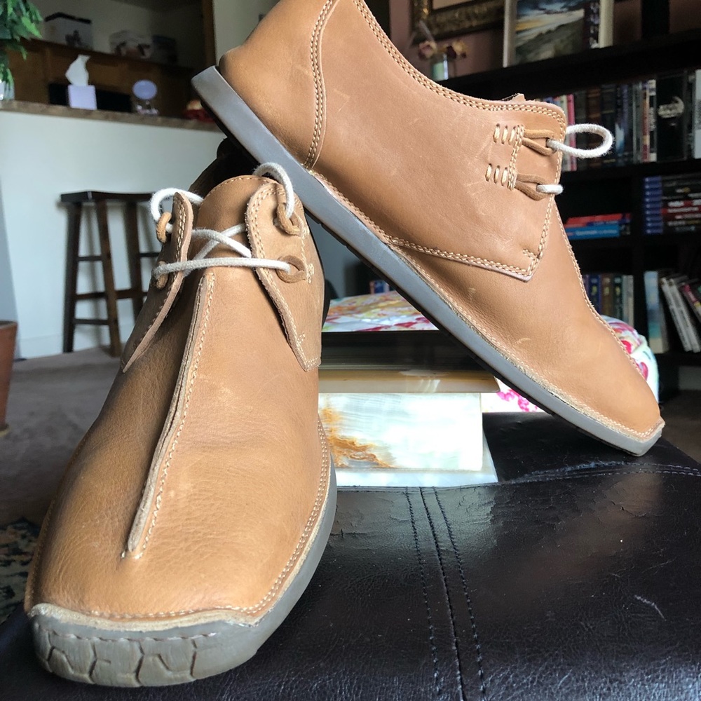 Men’s J&M tan Ankle tie-up Leather Ankle Boot Shoe